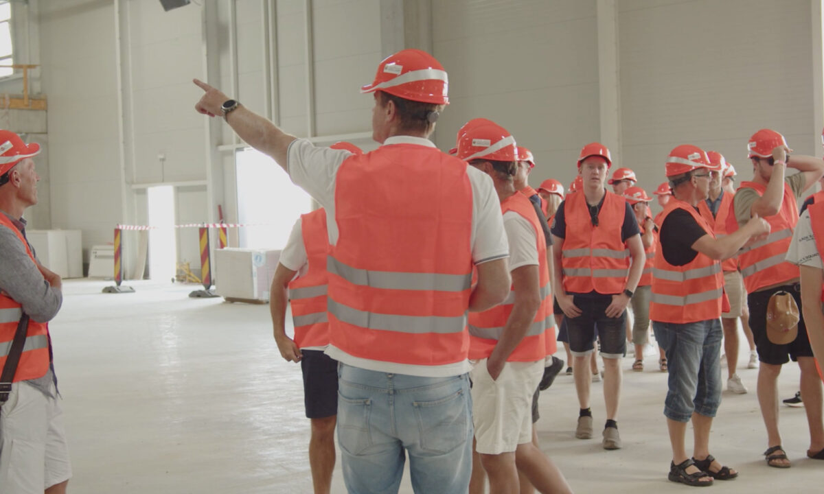 Vizita beneficiarului in santierul din Campia Turzii